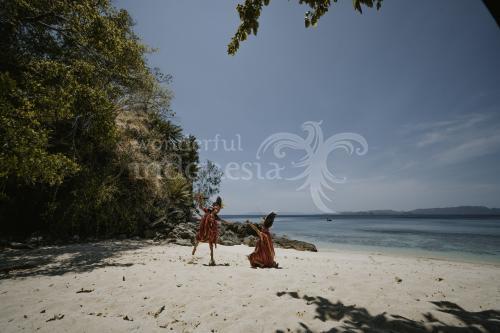 Kabasaran Dance at Pulisan Beach, Likupang, North Sulawesi 