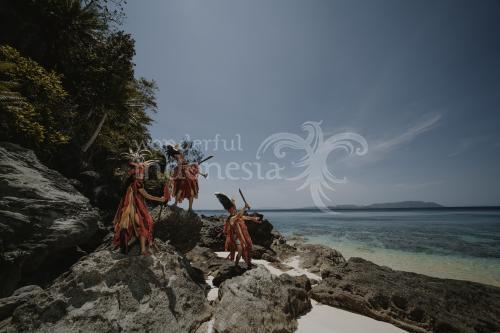 Kabasaran Dance at Pulisan Beach, Likupang, North Sulawesi 