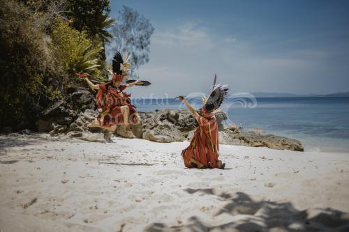 Kabasaran Dance at Pulisan Beach, Likupang, North Sulawesi 
