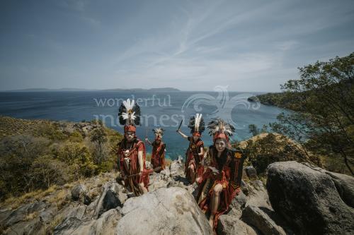 Kabasaran Dance at Pulisan Hill, Likupang, North Sulawesi