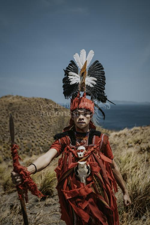 Kabasaran Dance at Pulisan Hill, Likupang, North Sulawesi 