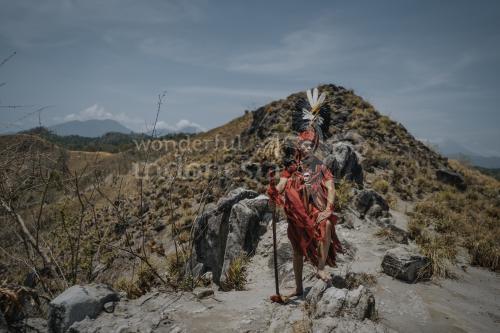 Kabasaran Dance at Pulisan Hill, Likupang, North Sulawesi 