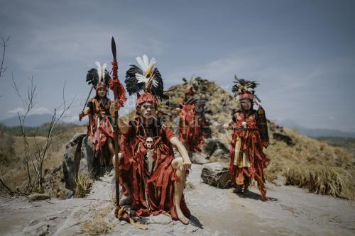 Kabasaran Dance at Pulisan Hill, Likupang, North Sulawesi 