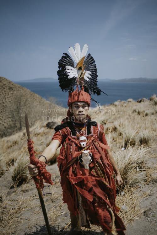 Kabasaran Dance at Pulisan Hill, Likupang, North Sulawesi 